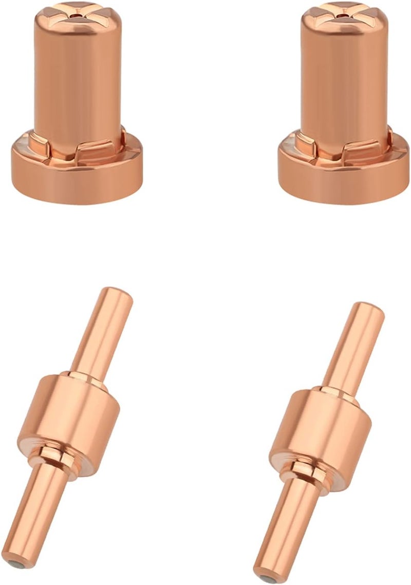 Reboot Plasma Cutter Consumables fits CUT40 CUT50 with Plasma Cutter Torch PT31 LG40 for RBC-4000/4500/5000D 40 PCS Nozzle Electrode Extended Long Tip Shroud Shield Cup - Image 4